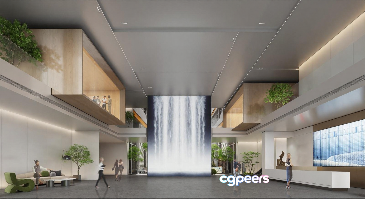 Modern Office Space 3D Model - 13903 - CORONA Render Modern Office Space 3D Model - 13903 - CORONA Render