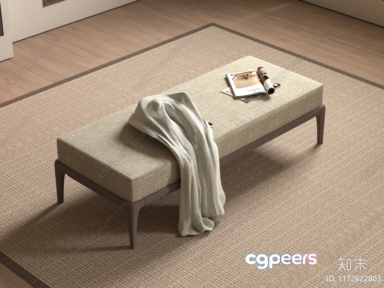 Cozy Living Room 3D Model - 9211 - VRAY Render