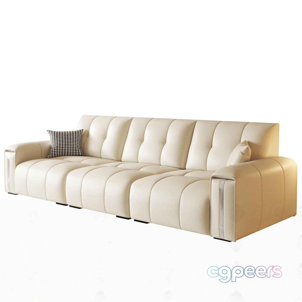 Modern White Sofa 3D Model - 10492 - VRAY Render