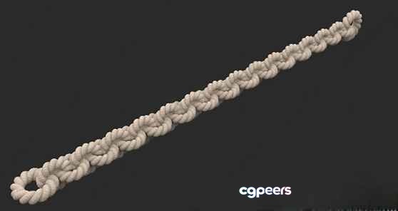 A White Rope 3D Model - 23132 - VRAY Render A White Rope 3D Model - 23132 - VRAY Render