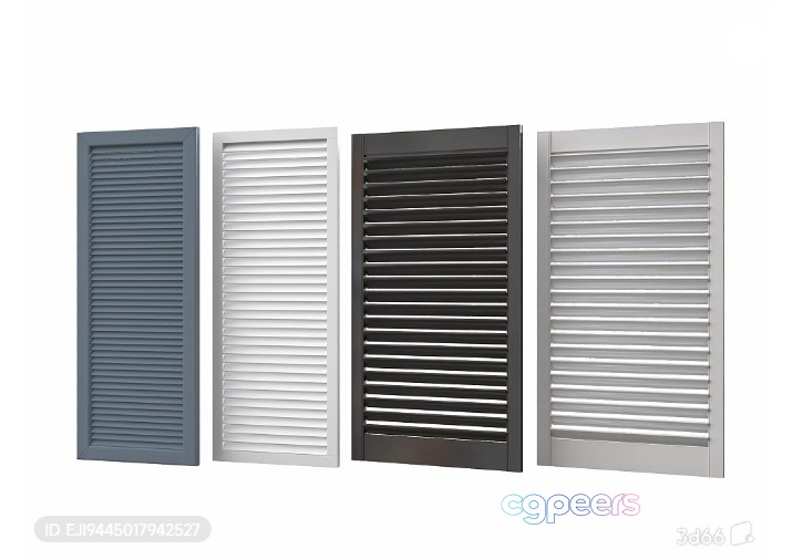 Three Shutters 3D Model - 15594 - VRAY Render Three Shutters 3D Model - 15594 - VRAY Render