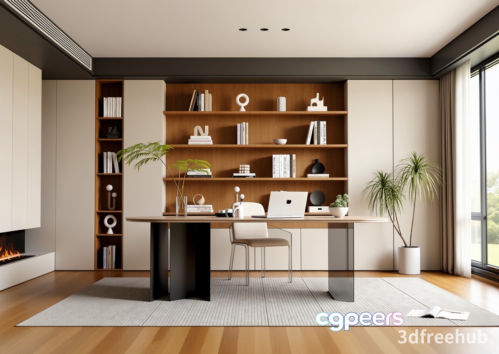 Modern Office Space 3D Model - 22264 - VRAY Render Modern Office Space 3D Model - 22264 - VRAY Render