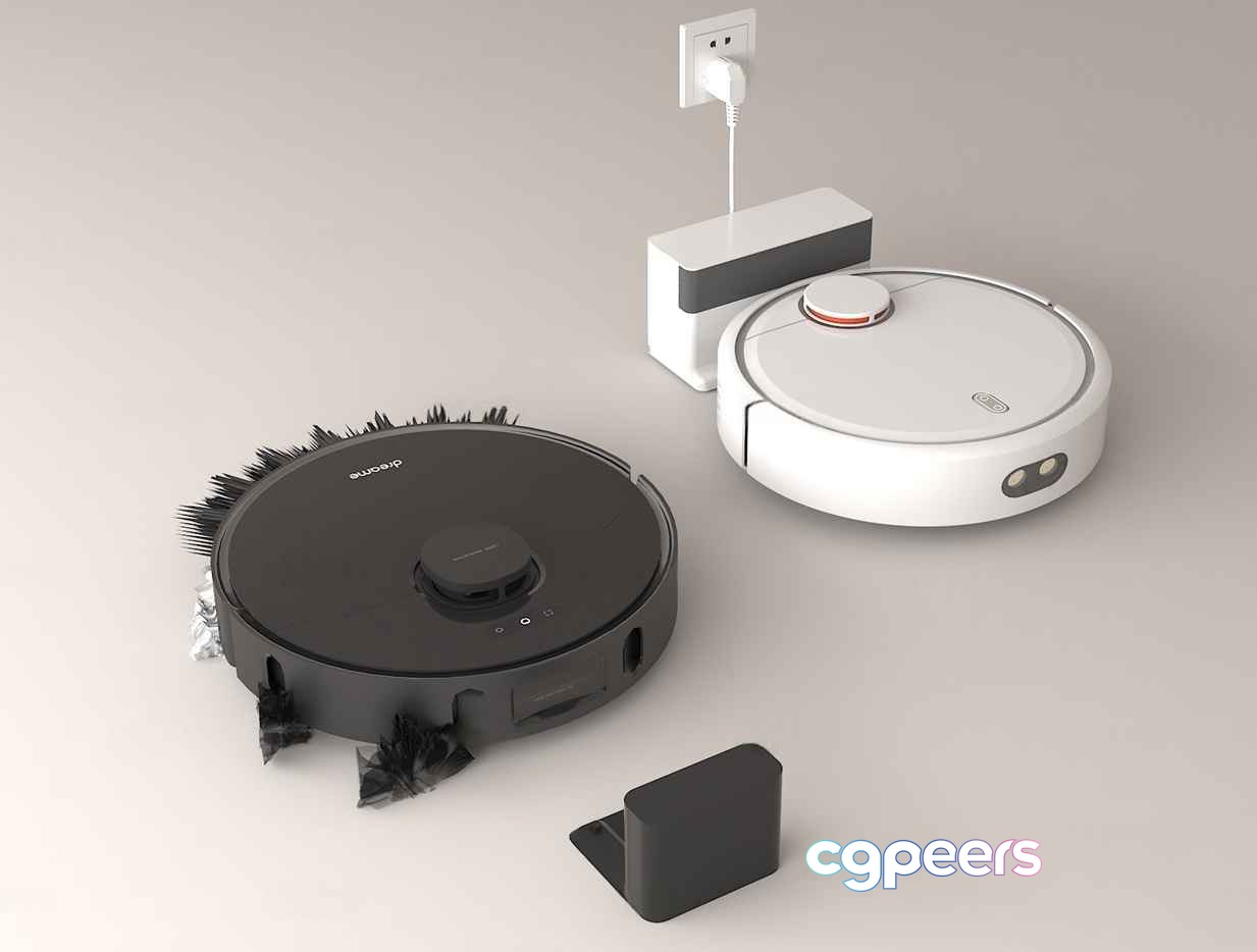 A Smart Vacuum Cleaner 3D Model - 14617 - VRAY Render