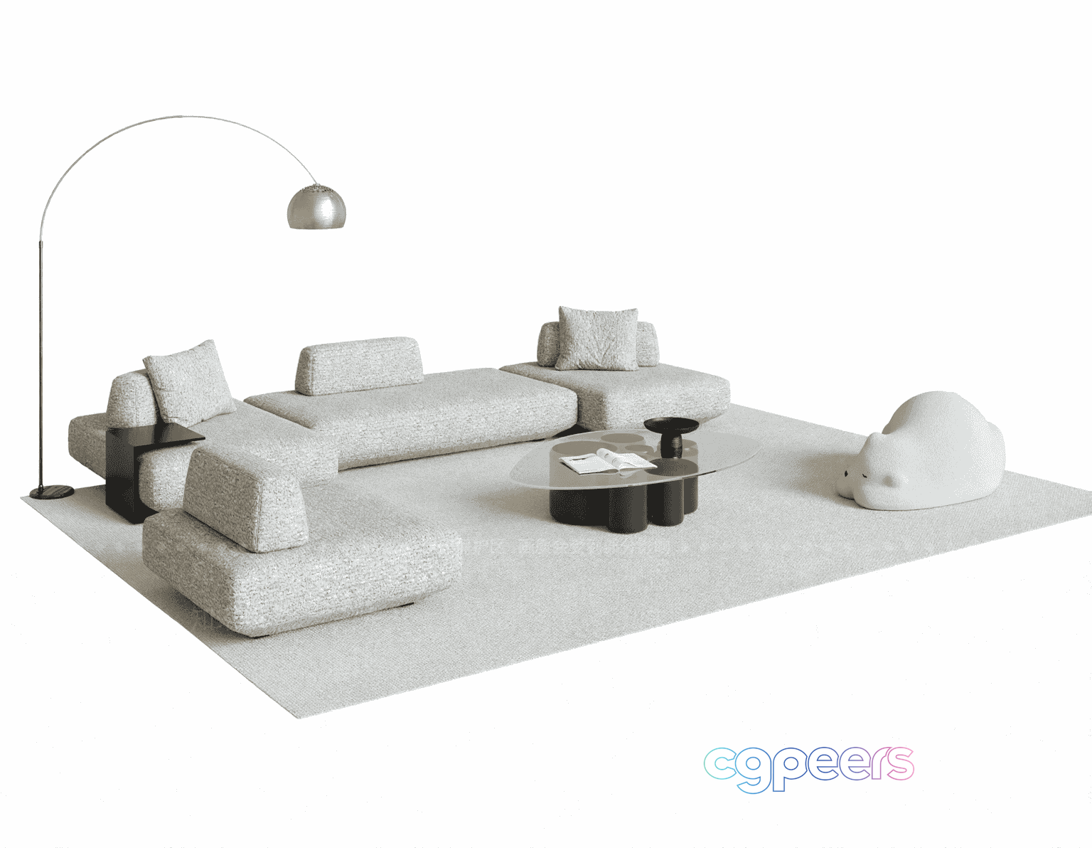 Modern Living Room 3D Model - 14073 - VRAY Render Modern Living Room 3D Model - 14073 - VRAY Render
