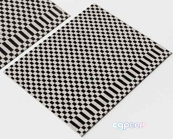 Checkerboard Table Mats 3D Model - 4848 - VRAY Render