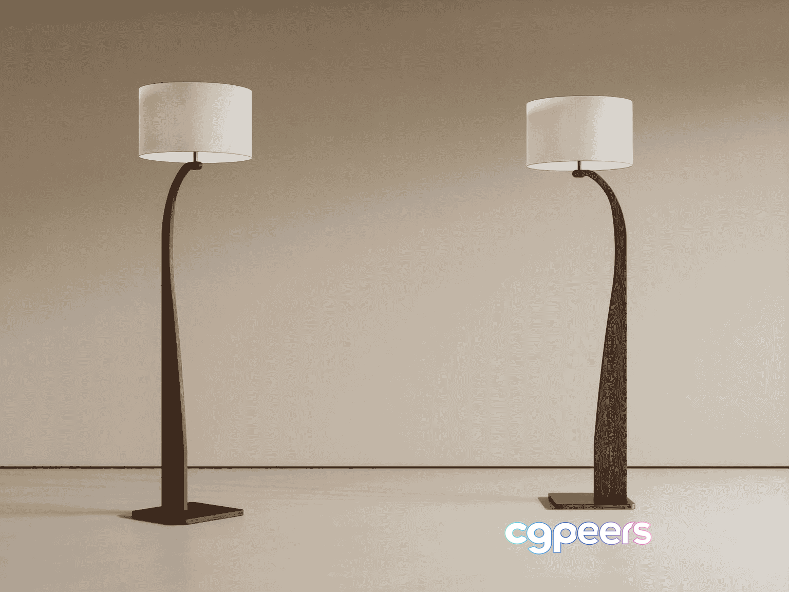 Modern Floor Lamps 3D Model - 15870 - VRAY Render