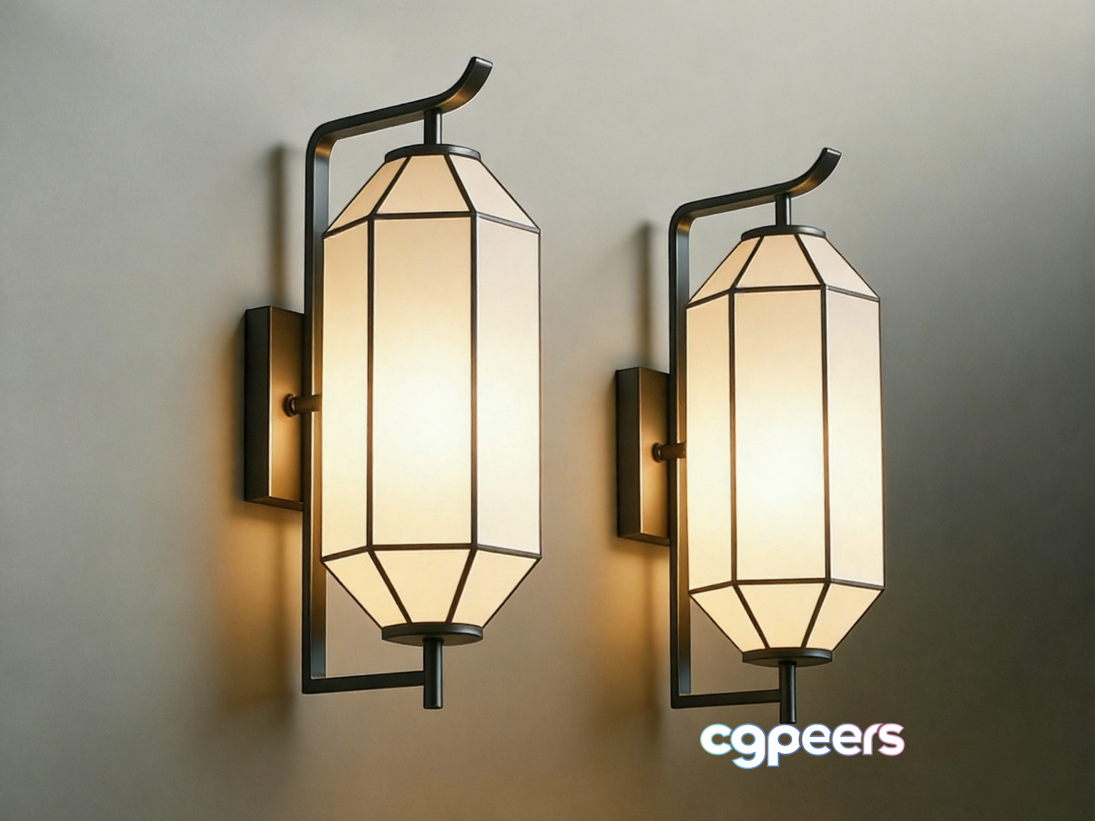 Two Sconces Possibly Made Of Metal 3D Model - 10612 - VRAY Render Two Sconces Possibly Made Of Metal 3D Model - 10612 - VRAY Render