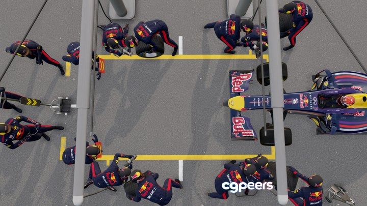 3D Game Assets - F1 Pit Stop 3D Game Assets - F1 Pit Stop