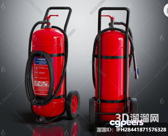 A Fire Extinguisher 3D Model - 14553 - VRAY Render A Fire Extinguisher 3D Model - 14553 - VRAY Render