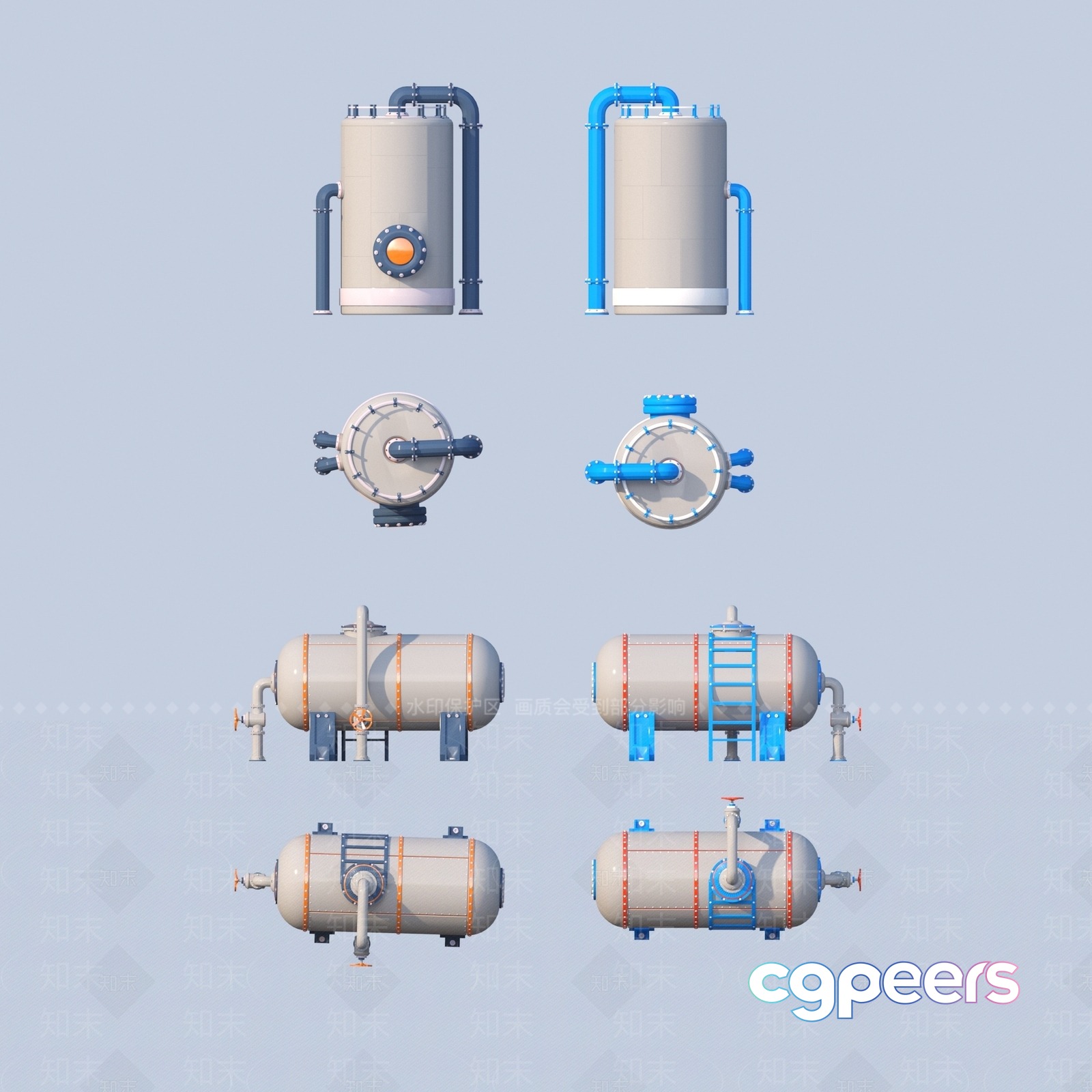 Industrial Equipment 3D Model - 14731 - VRAY Render