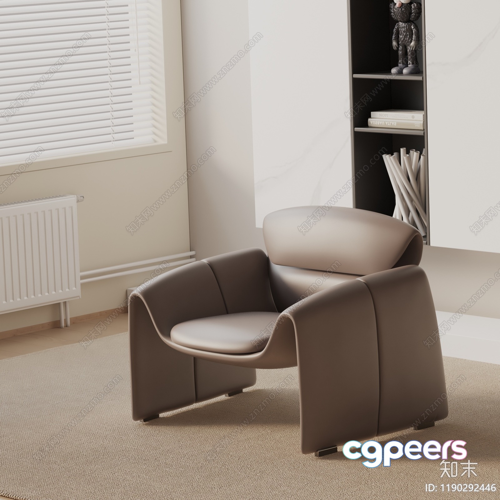 Modern Living Room 3D Model - 23713 - VRAY Render