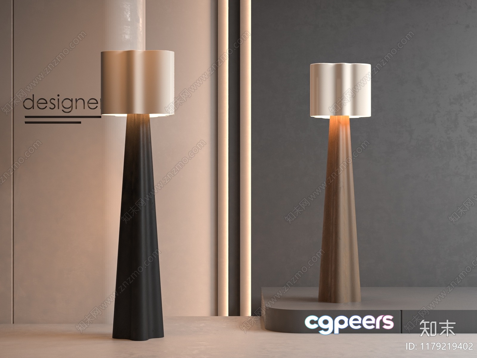 Modern Table Lamp 3D Model - 17590 - VRAY Render Modern Table Lamp 3D Model - 17590 - VRAY Render