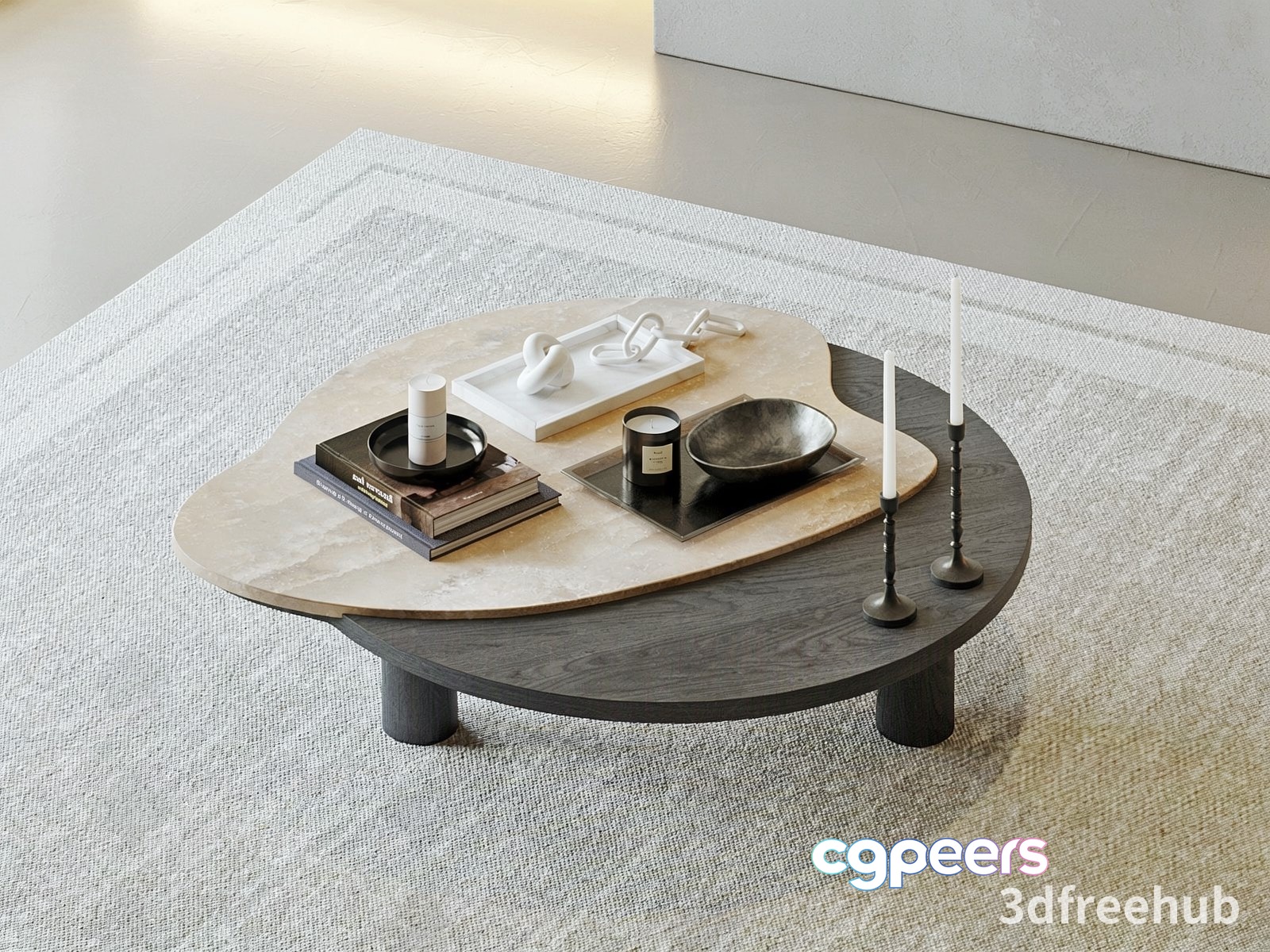 Modern Coffee Table 3D Model - 22631 - VRAY Render