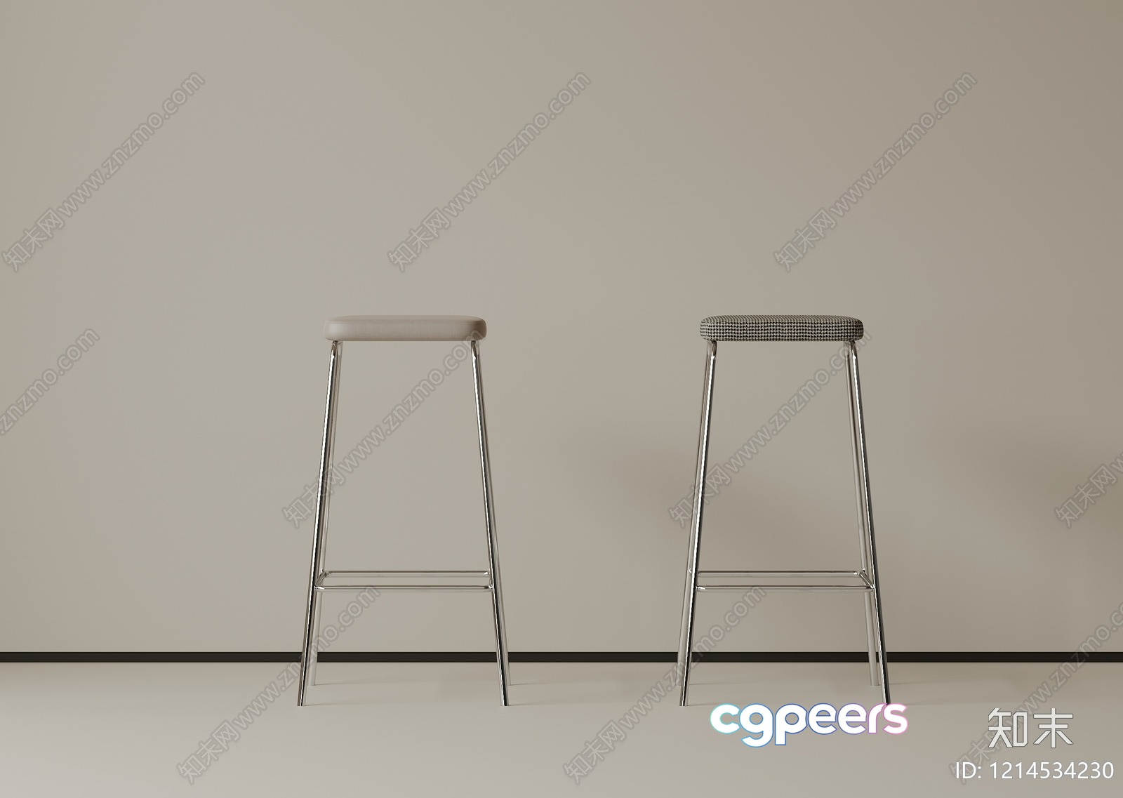 Modern Bar Stools 3D Model - 15509 - VRAY Render Modern Bar Stools 3D Model - 15509 - VRAY Render