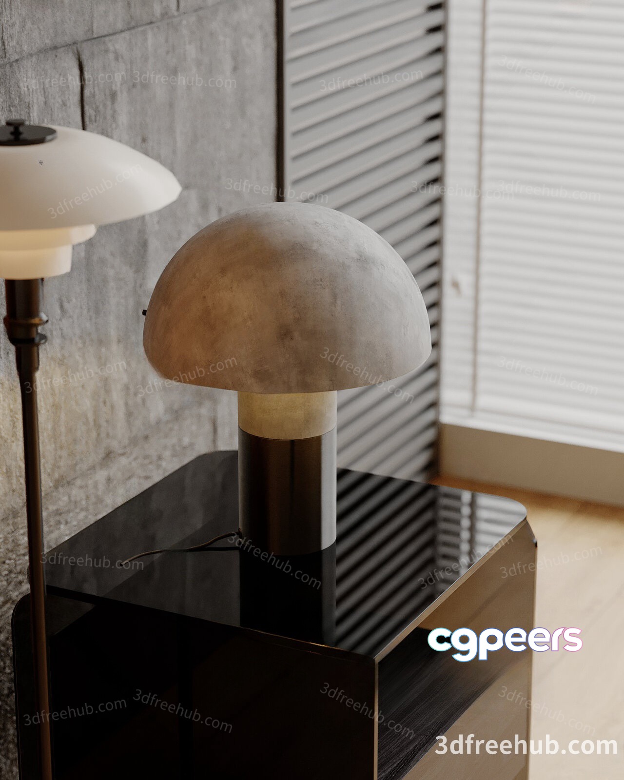 Modern Table Lamp 3D Model - 23599 - VRAY Render