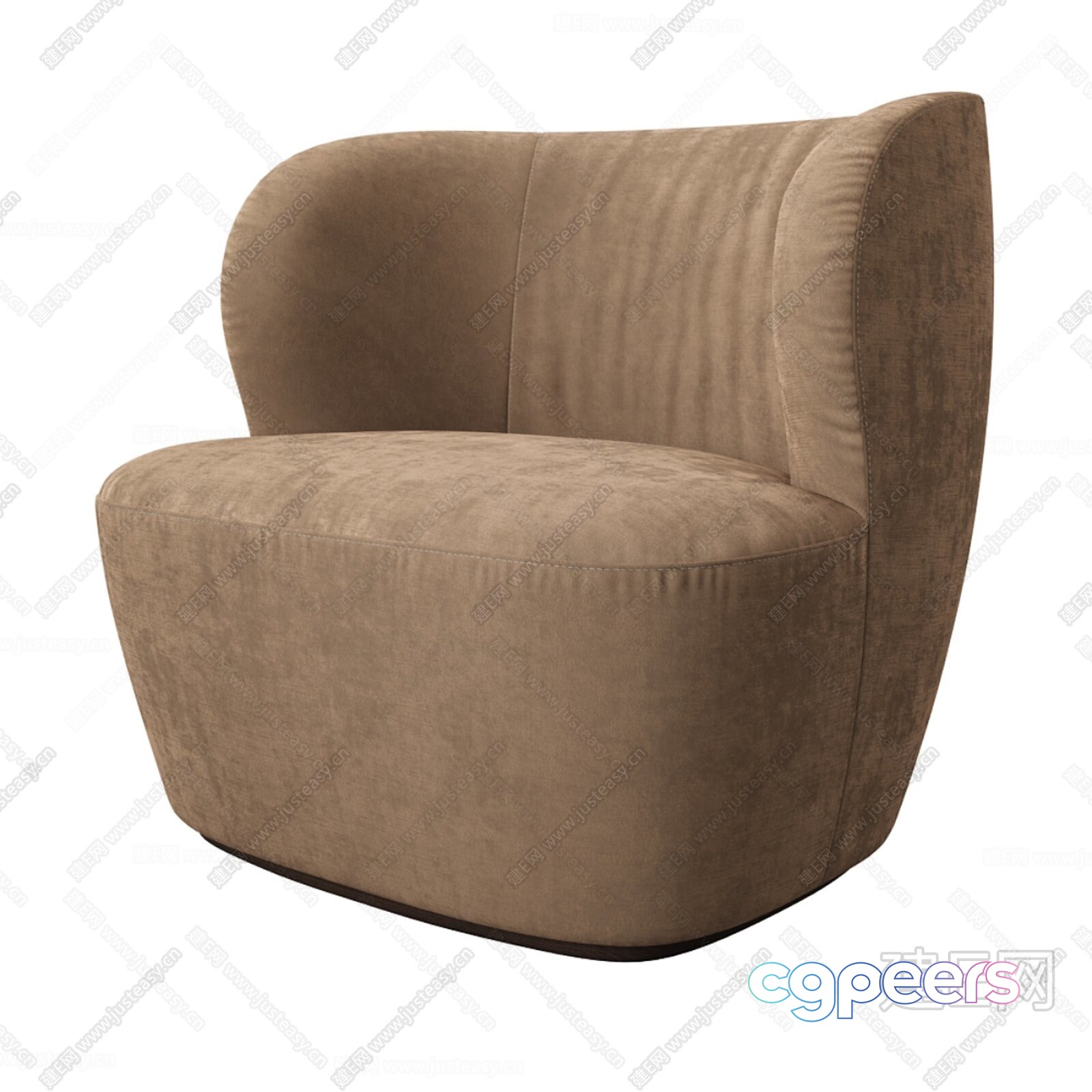 A Brown Chair 3D Model - 18223 - VRAY Render