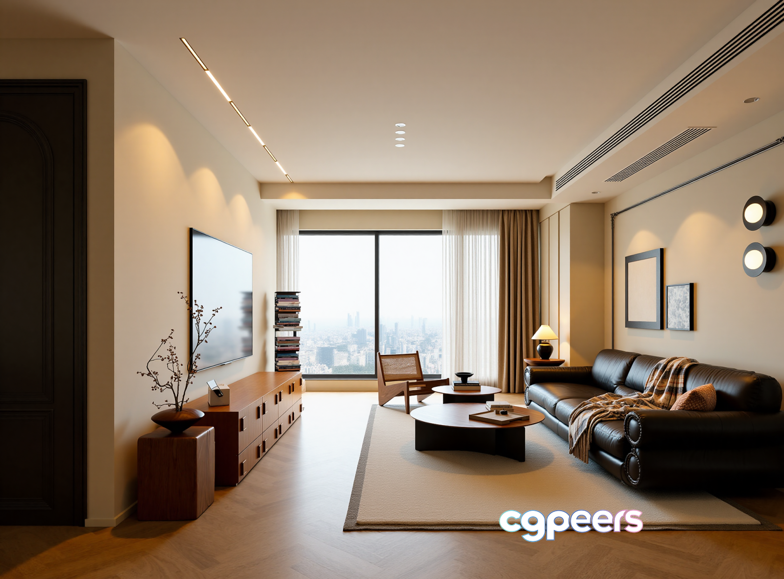 Modern Living Room 3D Model - 6604 - VRAY Render Modern Living Room 3D Model - 6604 - VRAY Render