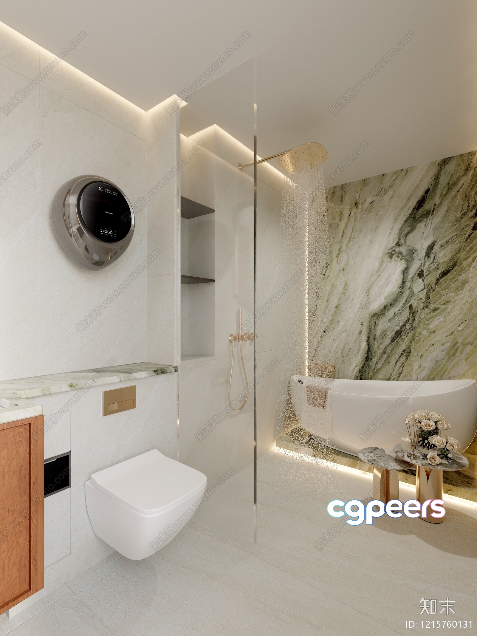 Modern Bathroom Design 3D Model - 10978 - VRAY Render