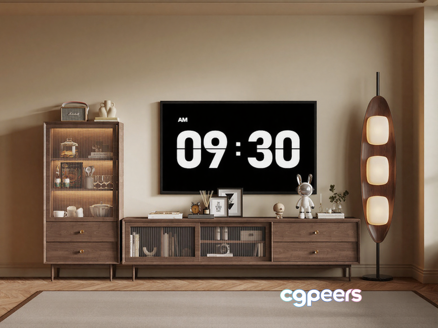 Modern Living Room 3D Model - 6743 - VRAY Render