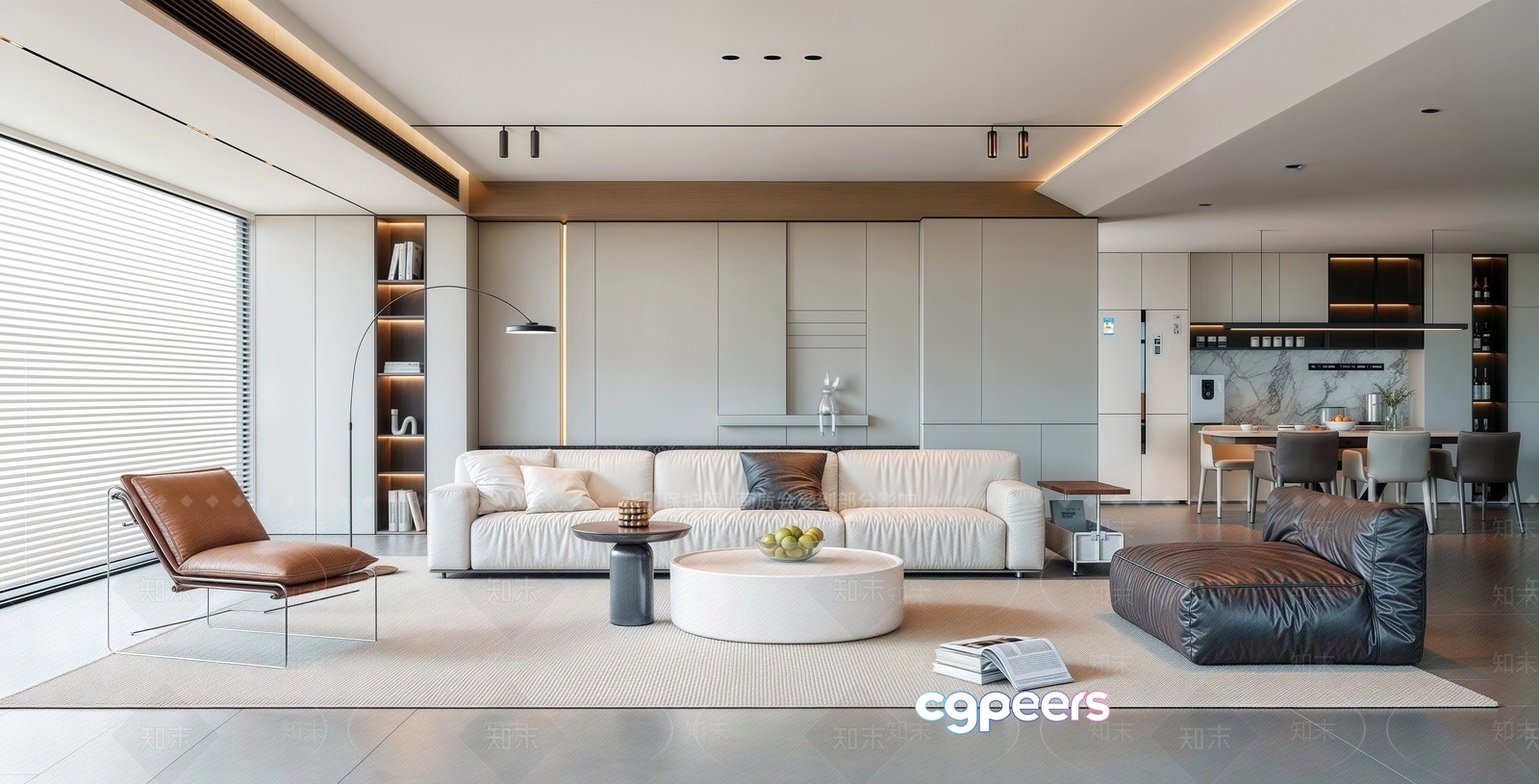 Modern Living Room 3D Model - 10229 - CORONA Render Modern Living Room 3D Model - 10229 - CORONA Render