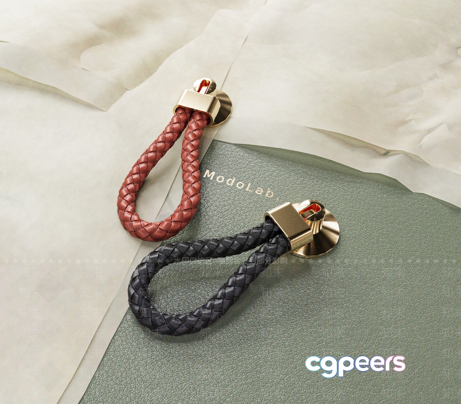 Modern Leather Bracelets 3D Model - 4143 - VRAY Render