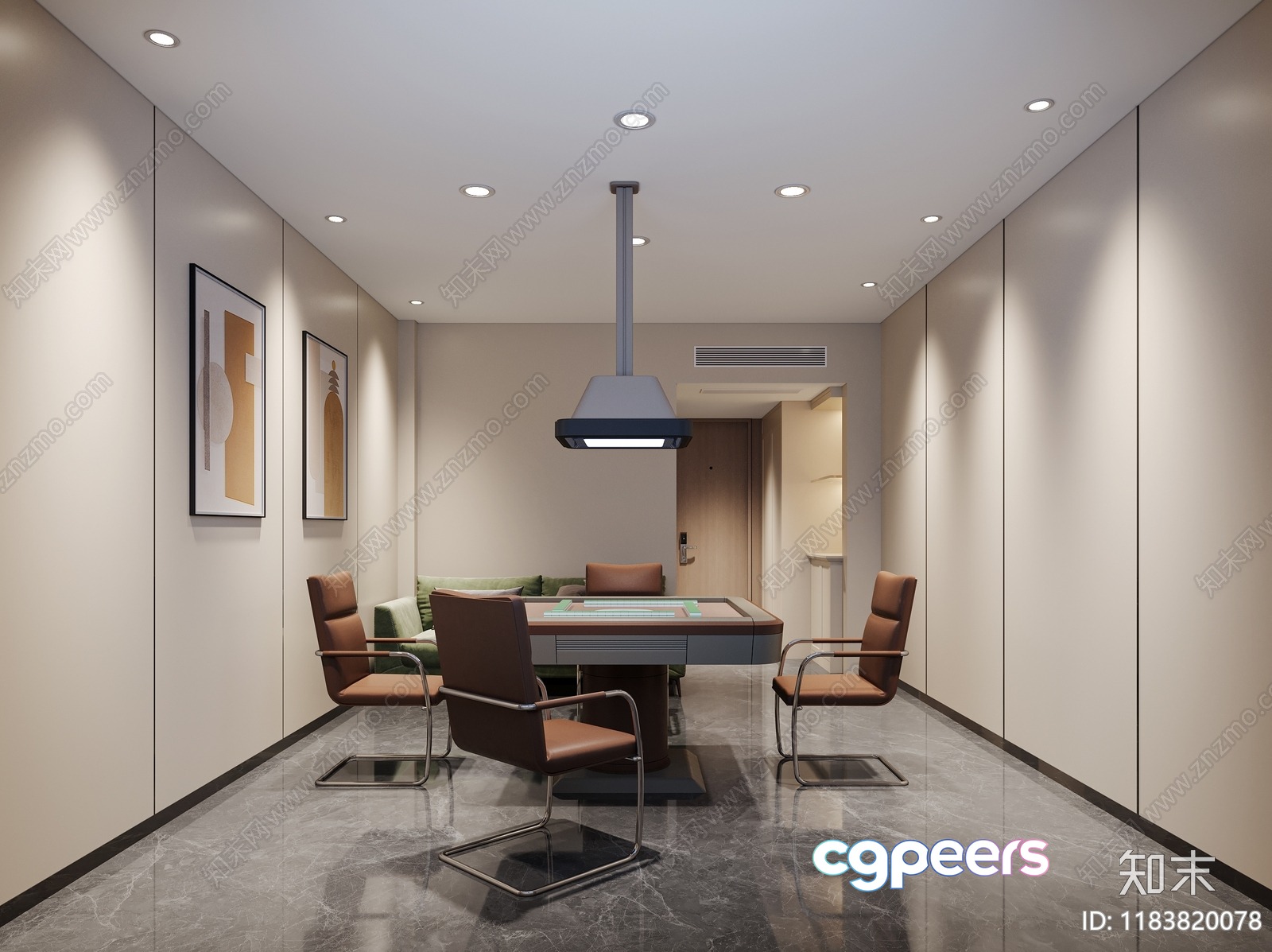 Modern Dining Room 3D Model - 18083 - CORONA Render Modern Dining Room 3D Model - 18083 - CORONA Render
