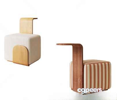 Wooden Chair 3D Model - 5382 - VRAY Render
