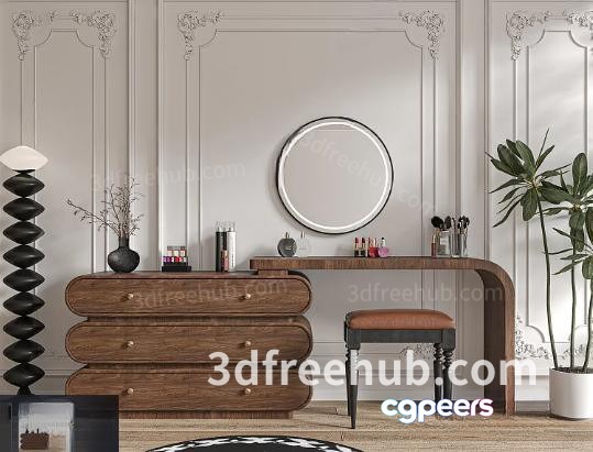 Modern Dressing Room 3D Model - 18578 - VRAY Render