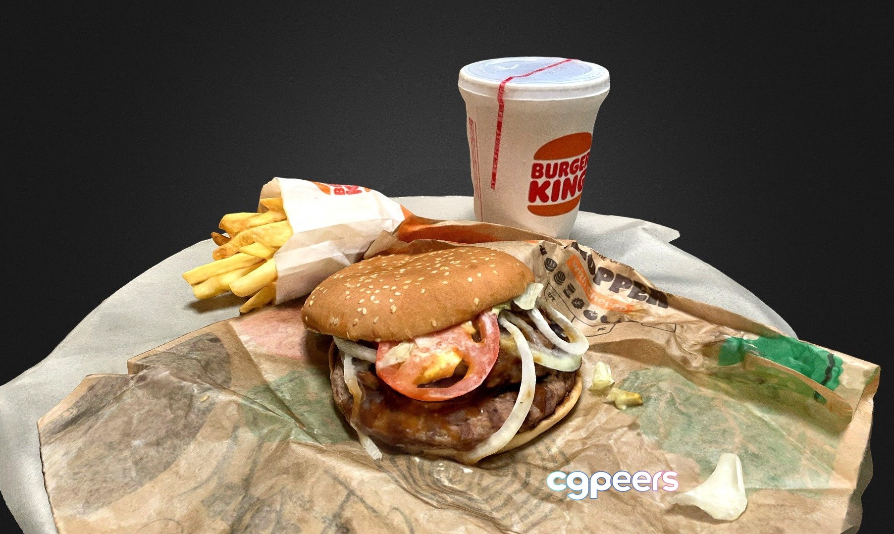 3D Game Assets - Steak Sauce Whopper 3D Game Assets - Steak Sauce Whopper