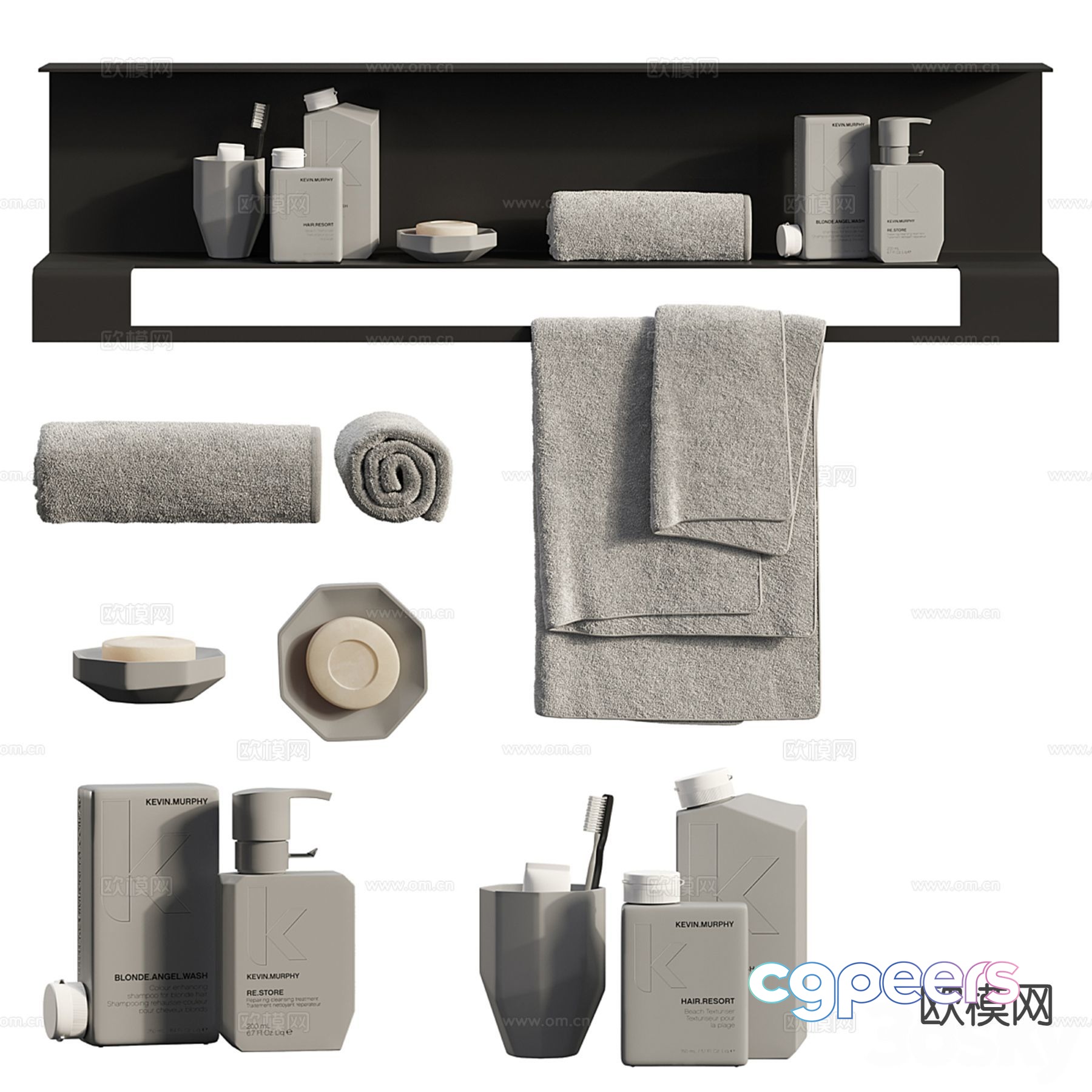 A Bathroom Set 3D Model - 11017 - CORONA Render