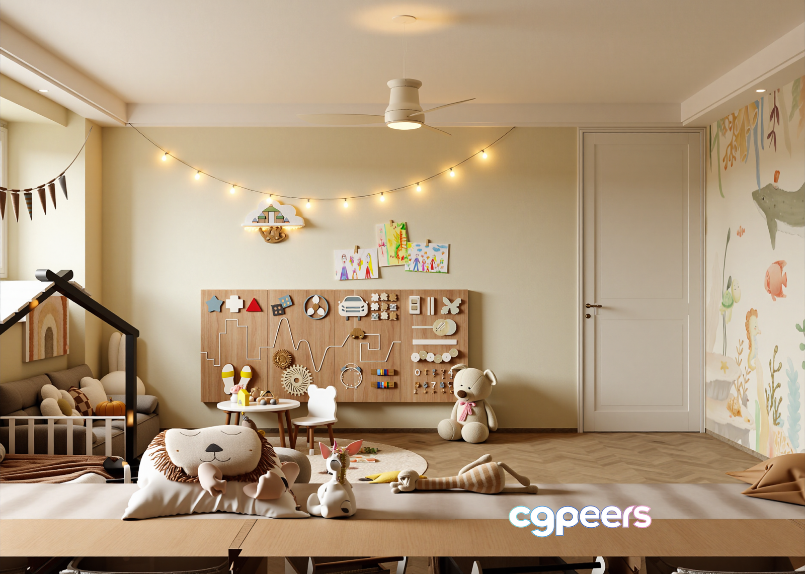 A Children'S Playroom 3D Model - 7006 - VRAY Render