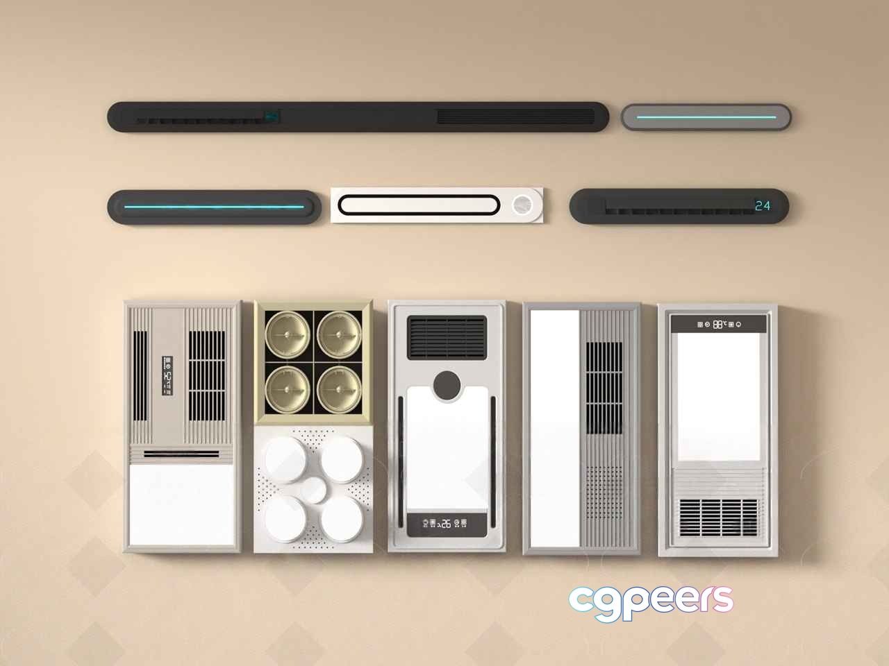 Modern Electronic Devices 3D Model - 1188 - VRAY Render Modern Electronic Devices 3D Model - 1188 - VRAY Render