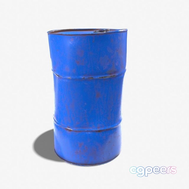 3D Game Assets - Damaged Crude Oil Barrel Low-poly 3D Game Assets - Damaged Crude Oil Barrel Low-poly