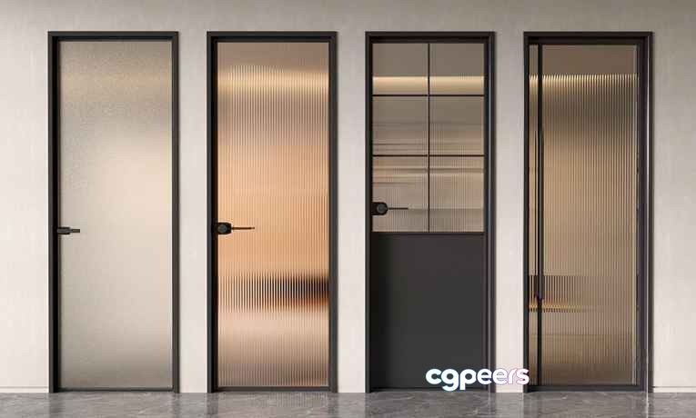 Four Doors 3D Model - 12682 - VRAY Render