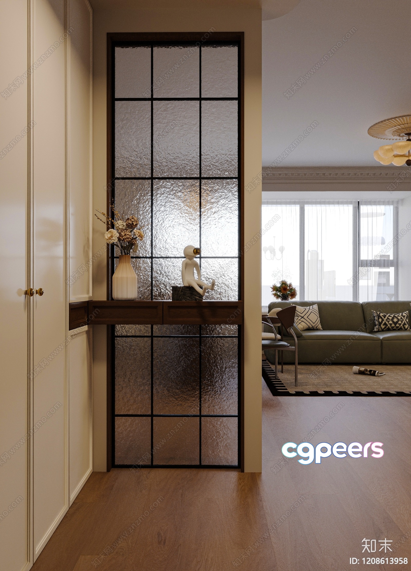 Modern Living Room 3D Model - 2786 - VRAY Render