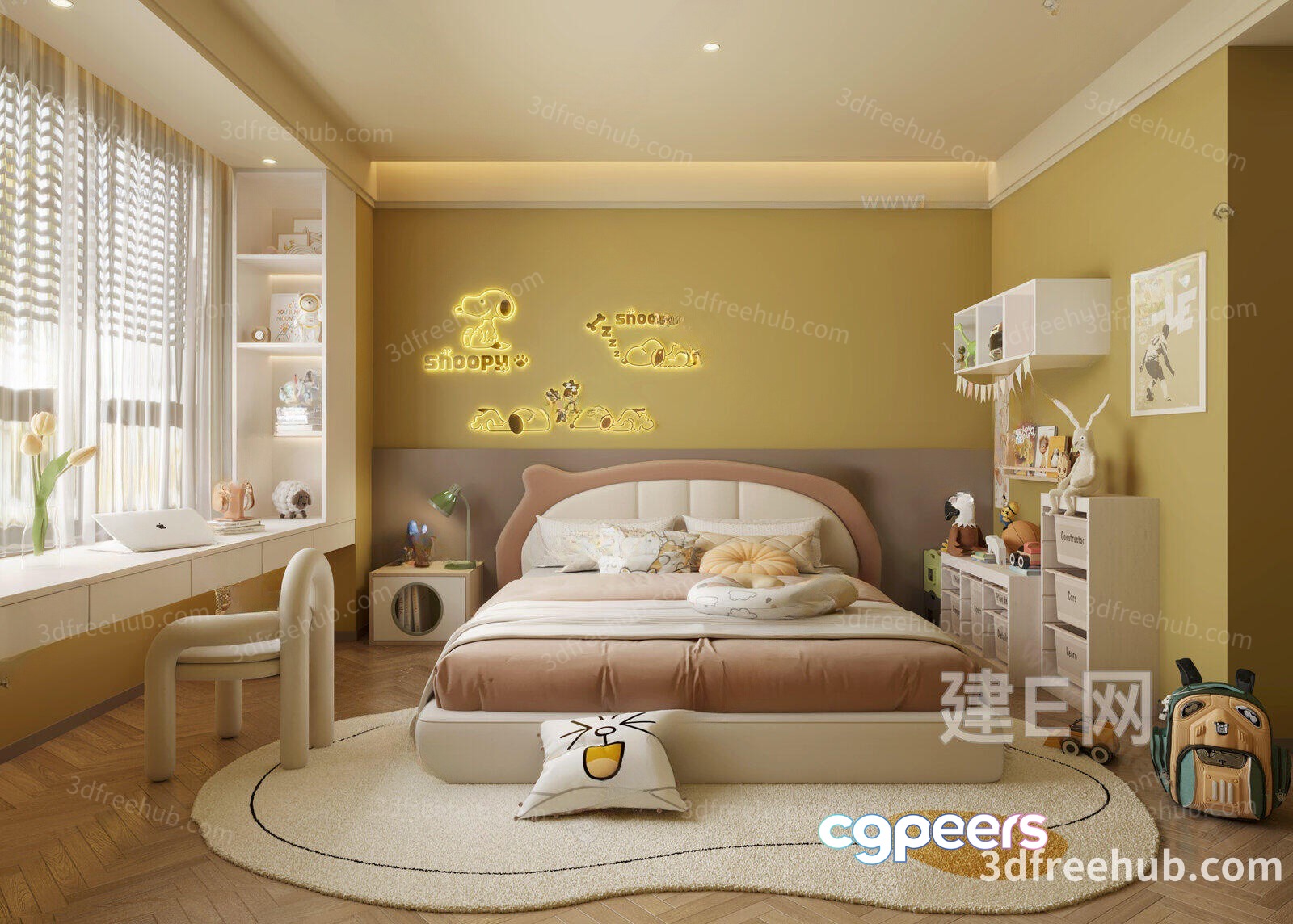 Cozy Bedroom 3D Model - 21967 - VRAY Render Cozy Bedroom 3D Model - 21967 - VRAY Render