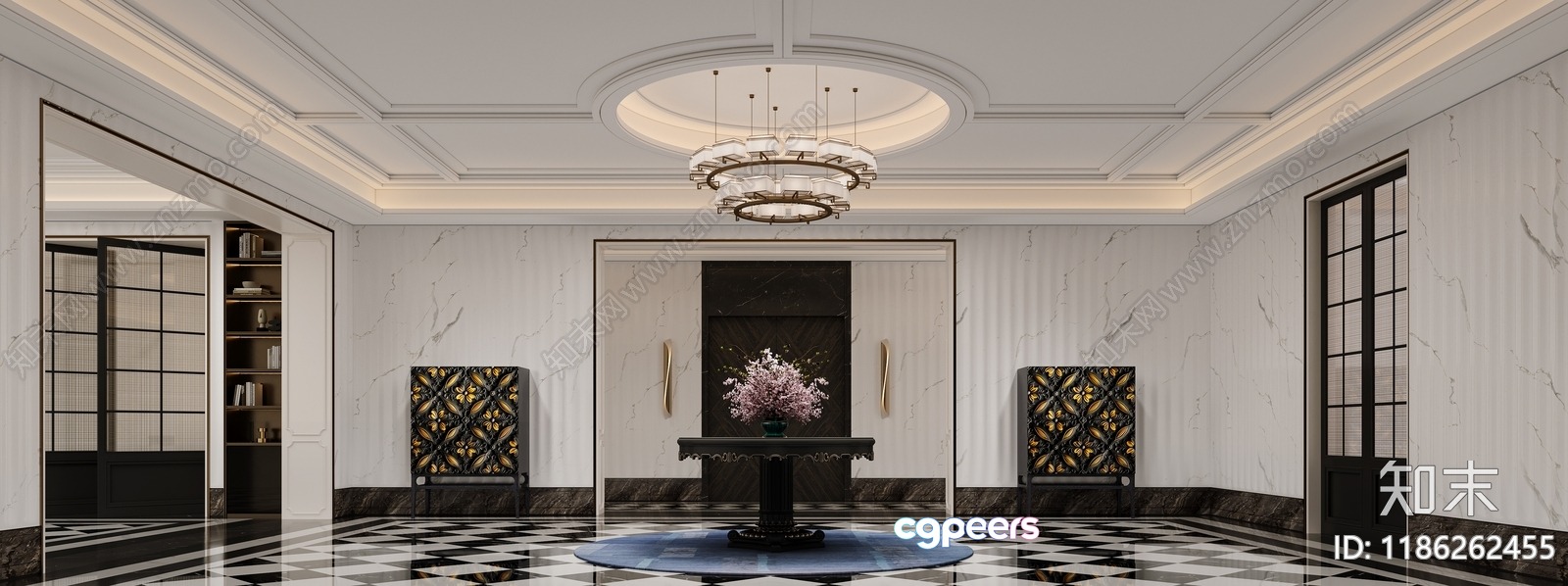 Modern Luxury Interior 3D Model - 1919 - VRAY Render