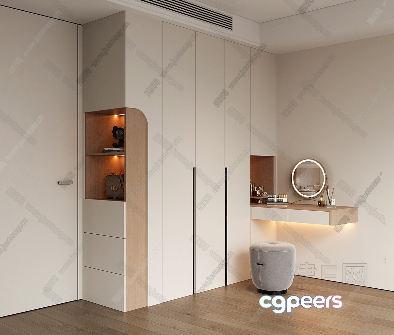 Modern Dressing Room 3D Model - 4302 - VRAY Render