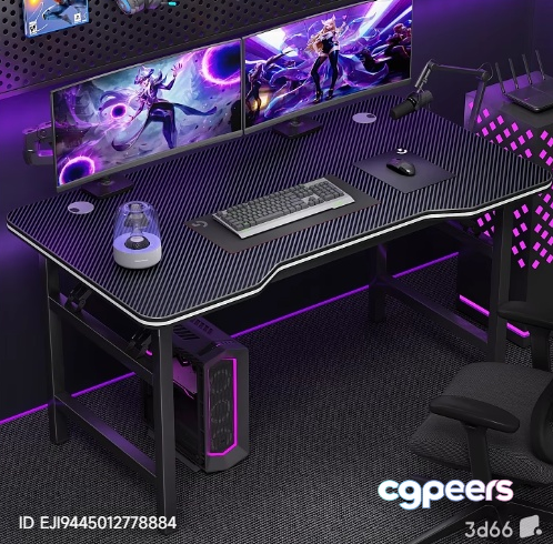 Gaming Desk Setup 3D Model - 15593 - VRAY Render Gaming Desk Setup 3D Model - 15593 - VRAY Render