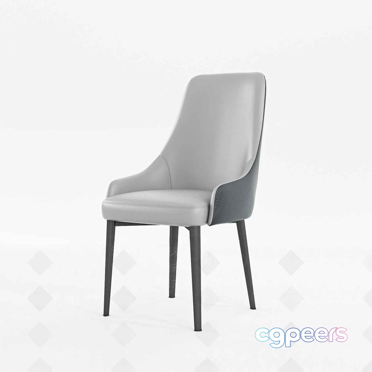 White Leather Chair 3D Model - 12935 - VRAY Render
