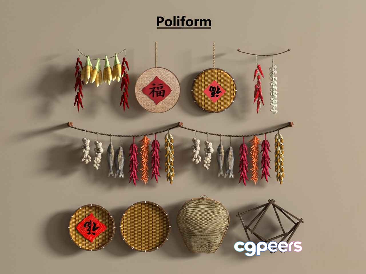 Traditional Asian Food 3D Model - 6010 - VRAY Render Traditional Asian Food 3D Model - 6010 - VRAY Render
