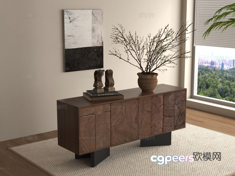 Modern Living Room 3D Model - 10021 - VRAY Render