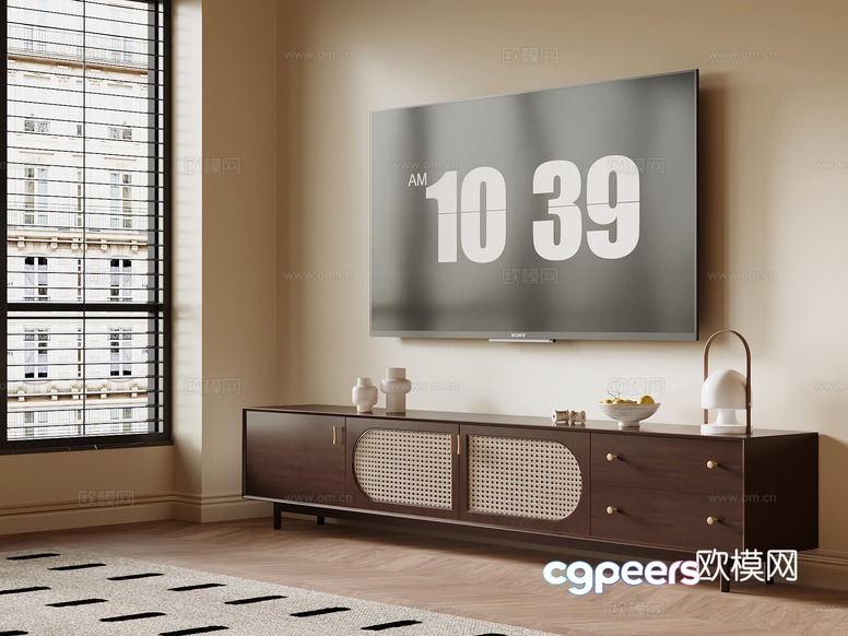 Modern Living Room 3D Model - 21020 - VRAY Render