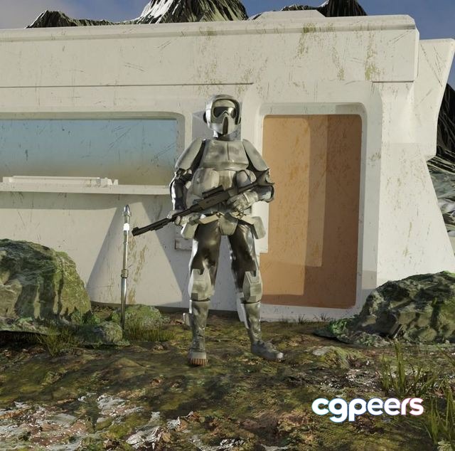 3D Game Assets - Swamp Scout Tropper Low-poly 3D Game Assets - Swamp Scout Tropper Low-poly