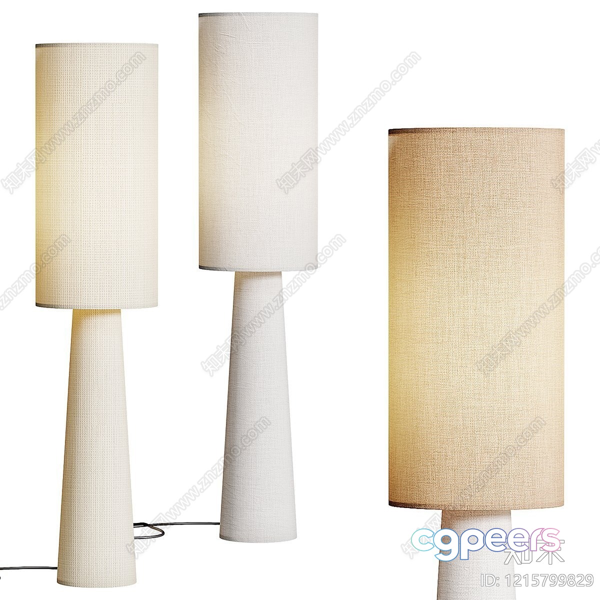 Modern Floor Lamps 3D Model - 14264 - VRAY Render