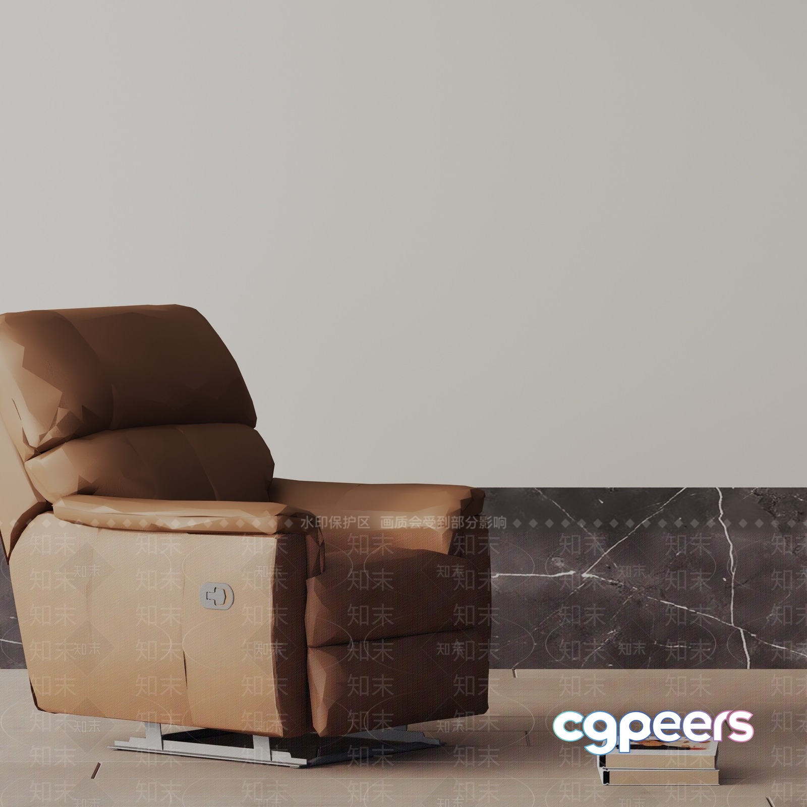 Modern Reclining Chair 3D Model - 18256 - VRAY Render