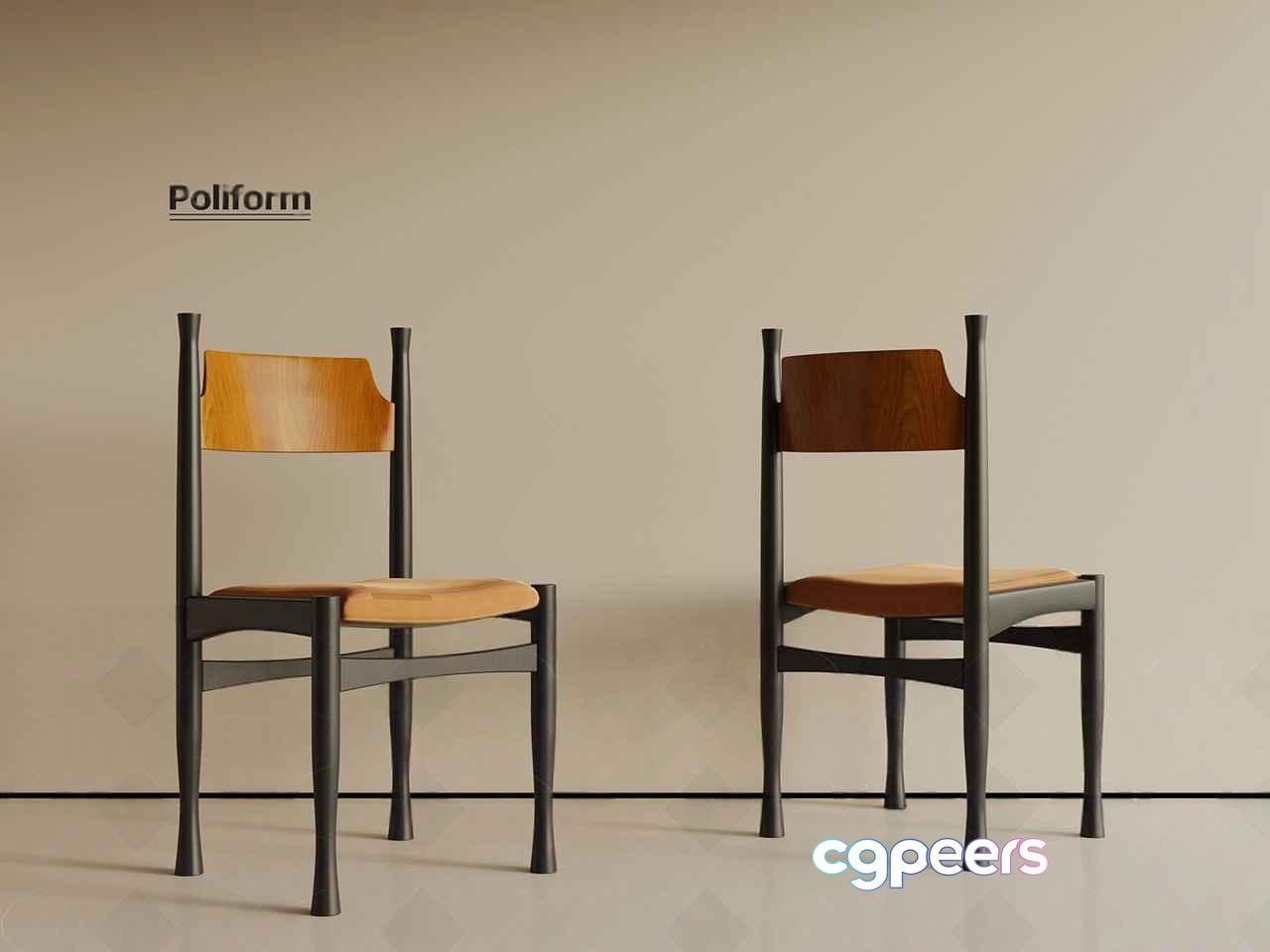 Modern Wooden Chairs 3D Model - 18160 - VRAY Render Modern Wooden Chairs 3D Model - 18160 - VRAY Render