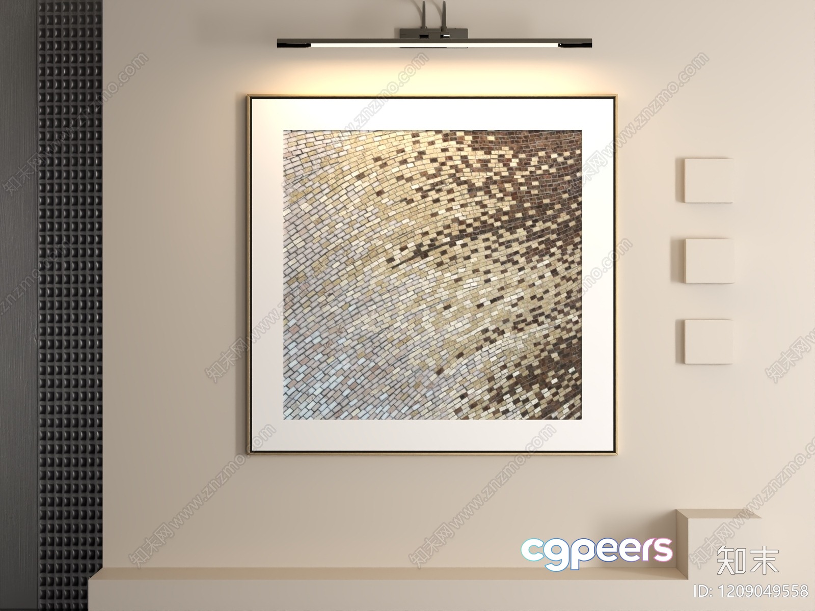 A Modern Art Piece 3D Model - 680 - VRAY Render A Modern Art Piece 3D Model - 680 - VRAY Render