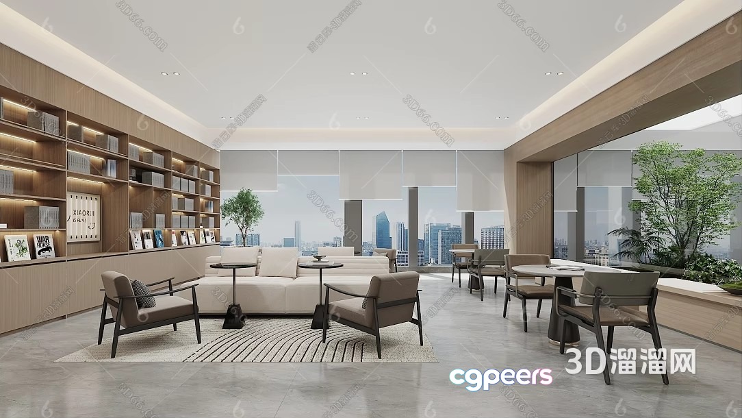 Modern Living Room 3D Model - 4026 - VRAY Render Modern Living Room 3D Model - 4026 - VRAY Render