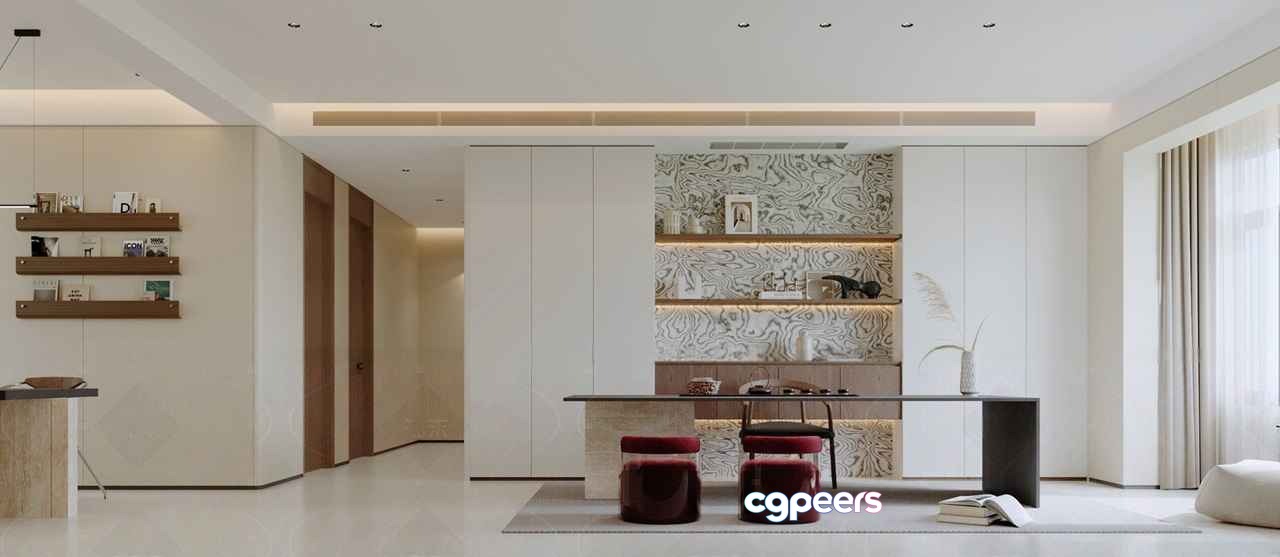 Modern Office Space 3D Model - 17010 - CORONA Render